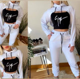 3 Piece Girl Super Cropped Tracksuit