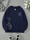 Ok Bear Navy Blue Sweatshirt