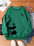 Panda And Butterfly Sweatshirt