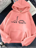 Dinosaur Pink Hoodie